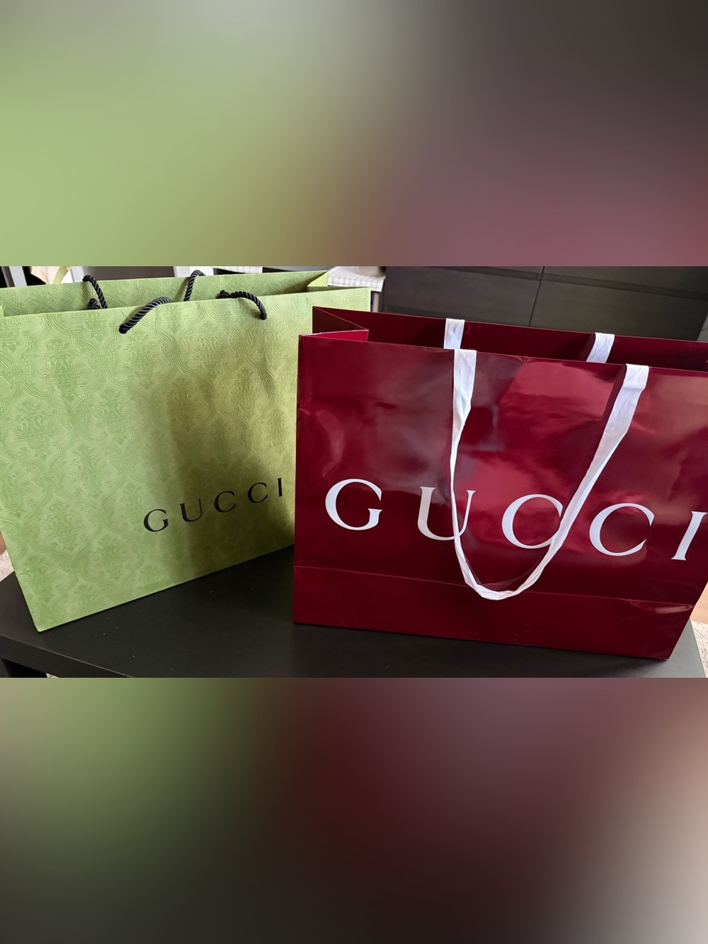 Gucci paper bags